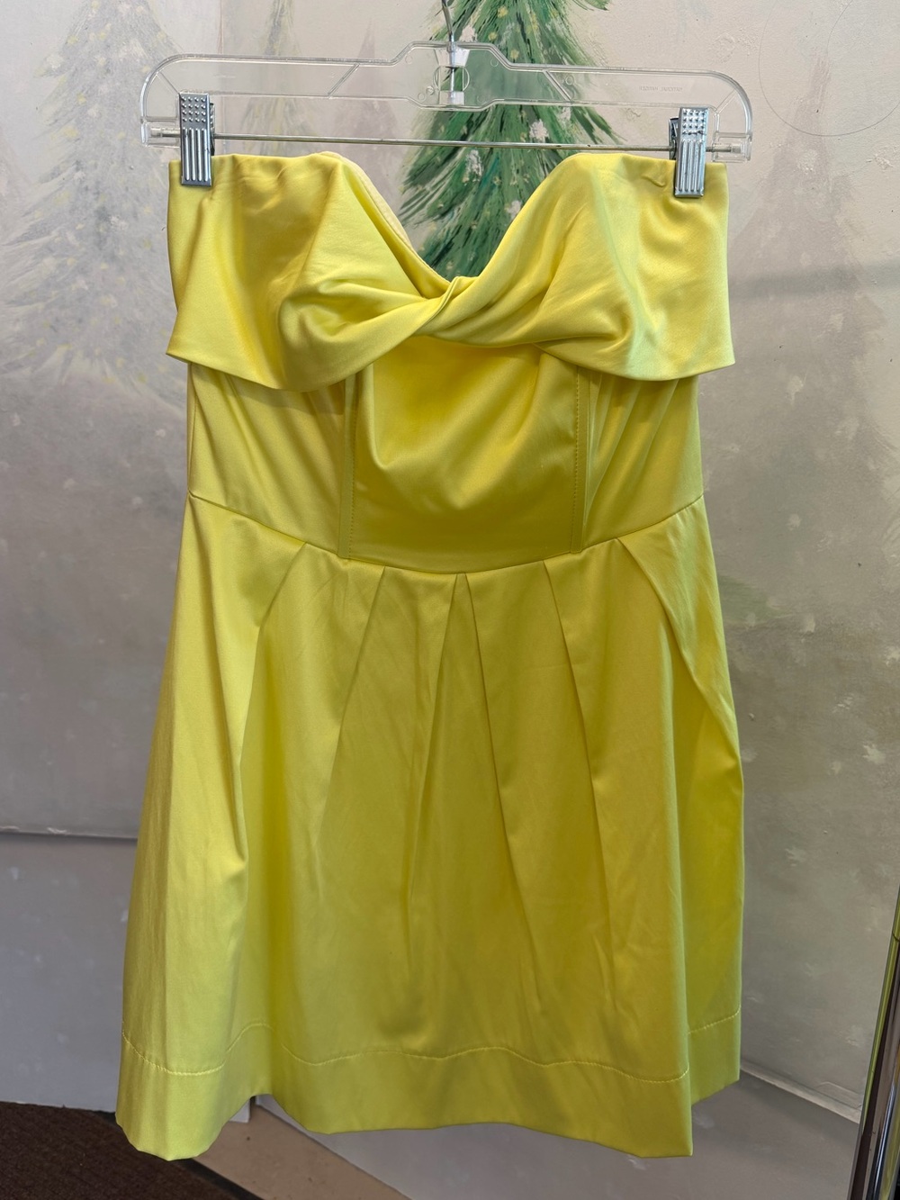 Silky Strapless Twist Cocktail Dress
